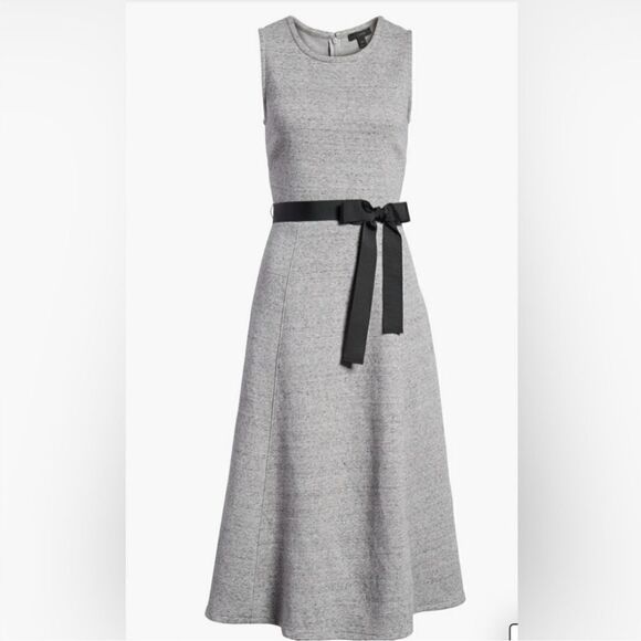J. Crew Dresses & Skirts - J. CREW Gray A-Line Midi Sleeveless High Neck Dress - Size 6